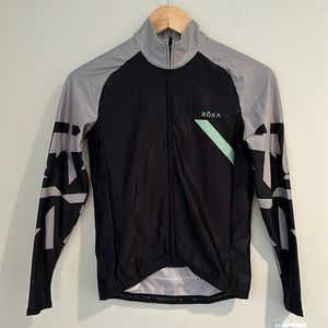 Roka Full Zip Bike & Run Jacket. 5 outside pockets, 2 zip. 1 inside phone pocket